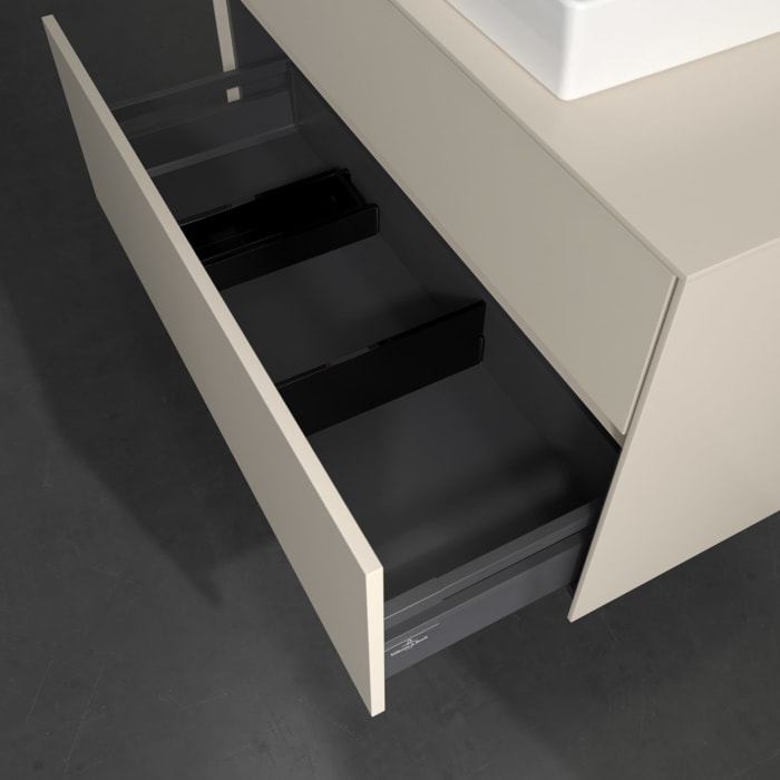 Villeroy & Boch Collaro Waschtischunterschrank 100 x 54,8 cm , mit LED-Beleuchtung, mit 2 Auszügen