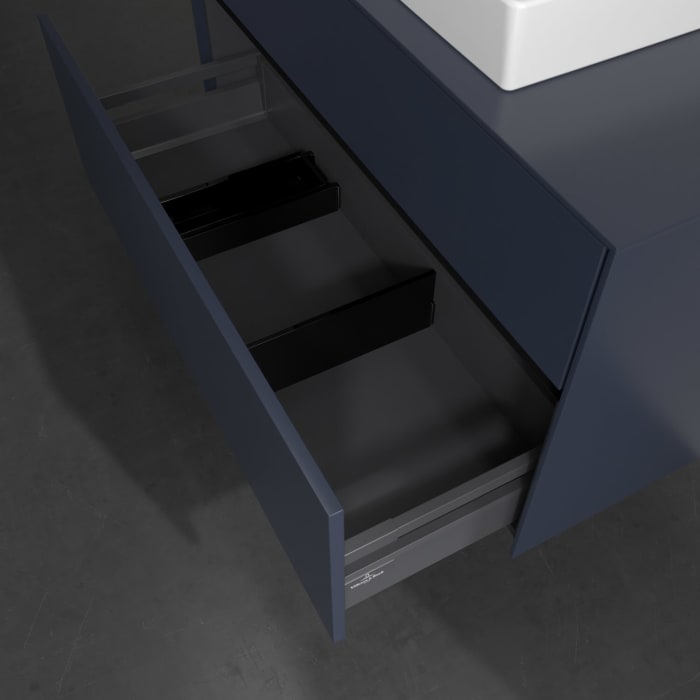 Villeroy & Boch Collaro Waschtischunterschrank 100 x 54,8 cm , mit LED-Beleuchtung, mit 2 Auszügen