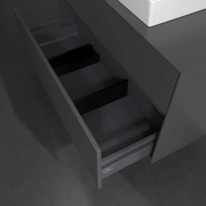 Villeroy & Boch Collaro Waschtischunterschrank 100 x 54,8 cm , mit LED-Beleuchtung, mit 2 Auszügen