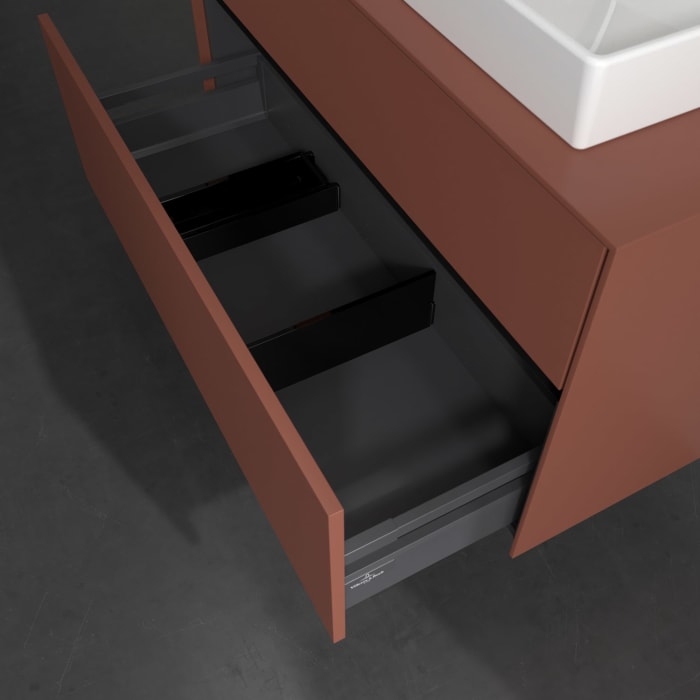 Villeroy & Boch Collaro Waschtischunterschrank 100 x 54,8 cm , mit LED-Beleuchtung, mit 2 Auszügen