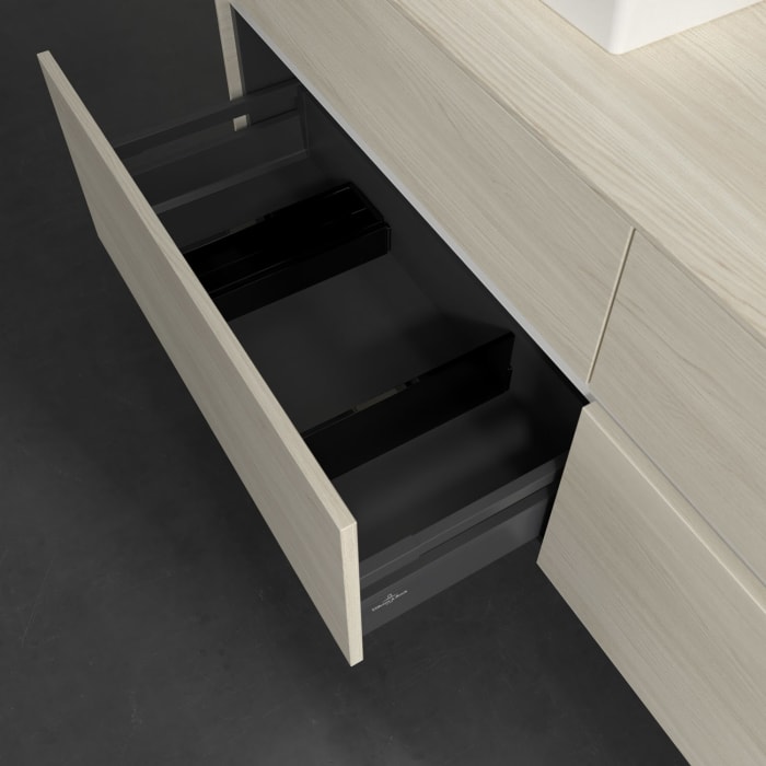 Villeroy & Boch Collaro Waschtischunterschrank 160 x 54,8 cm , mit LED-Beleuchtung, mit 4 Auszügen