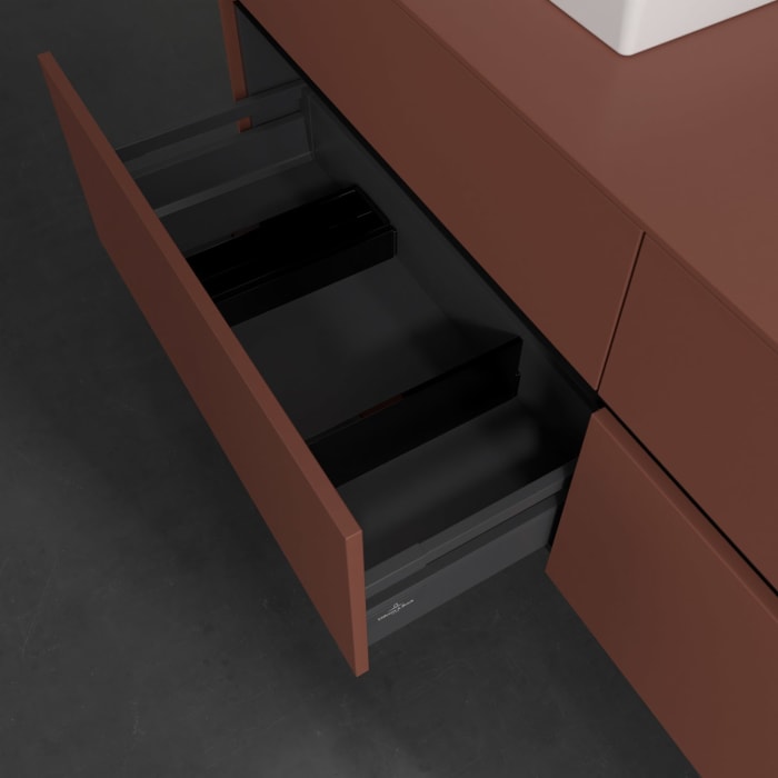 Villeroy & Boch Collaro Waschtischunterschrank 160 x 54,8 cm , mit LED-Beleuchtung, mit 4 Auszügen