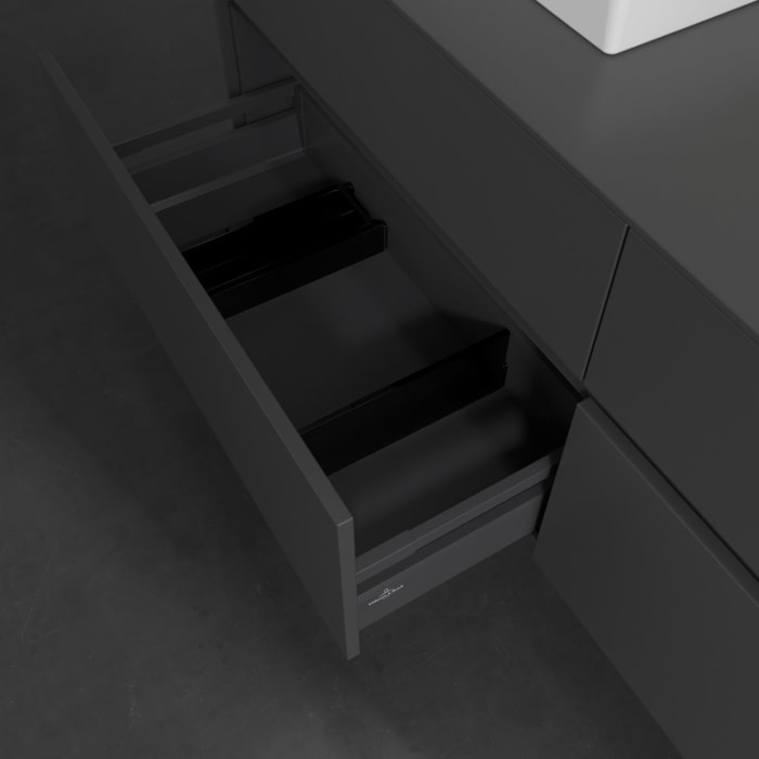 Villeroy & Boch Collaro Waschtischunterschrank 160 x 54,8 cm , mit LED-Beleuchtung, mit 4 Auszügen