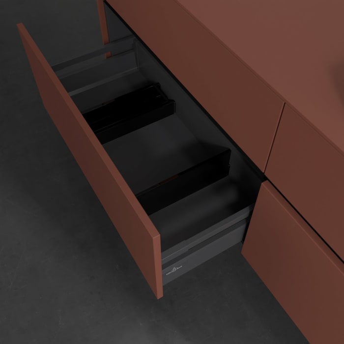 Villeroy & Boch Collaro Waschtischunterschrank 160 x 54,8 cm , mit LED-Beleuchtung, mit 4 Auszügen