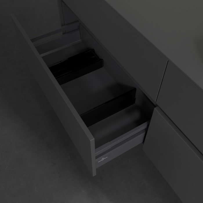 Villeroy & Boch Collaro Waschtischunterschrank 160 x 54,8 cm , mit LED-Beleuchtung, mit 4 Auszügen