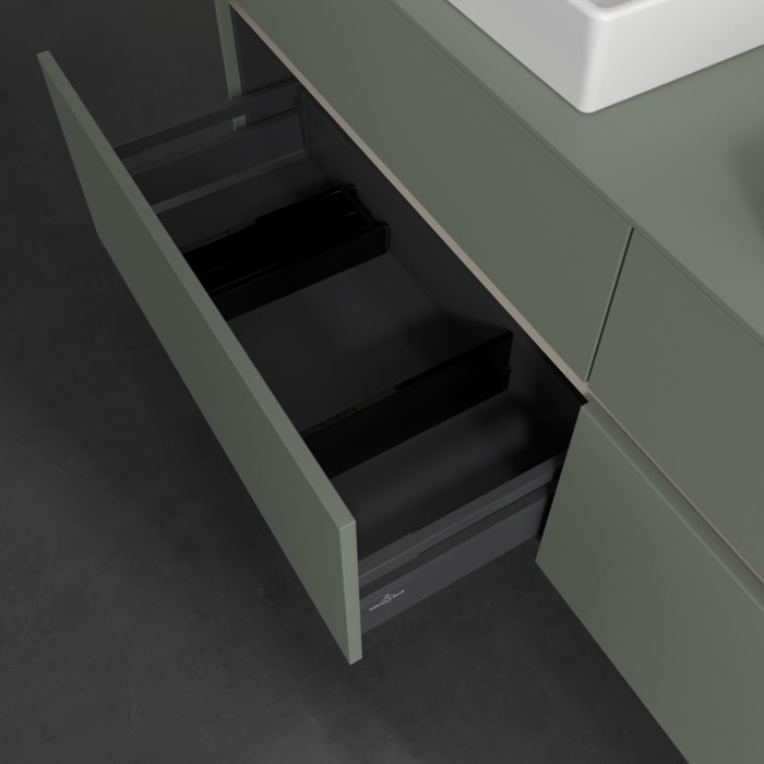 Villeroy & Boch Collaro Waschtischunterschrank 160 x 54,8 cm , mit LED-Beleuchtung, mit 4 Auszügen