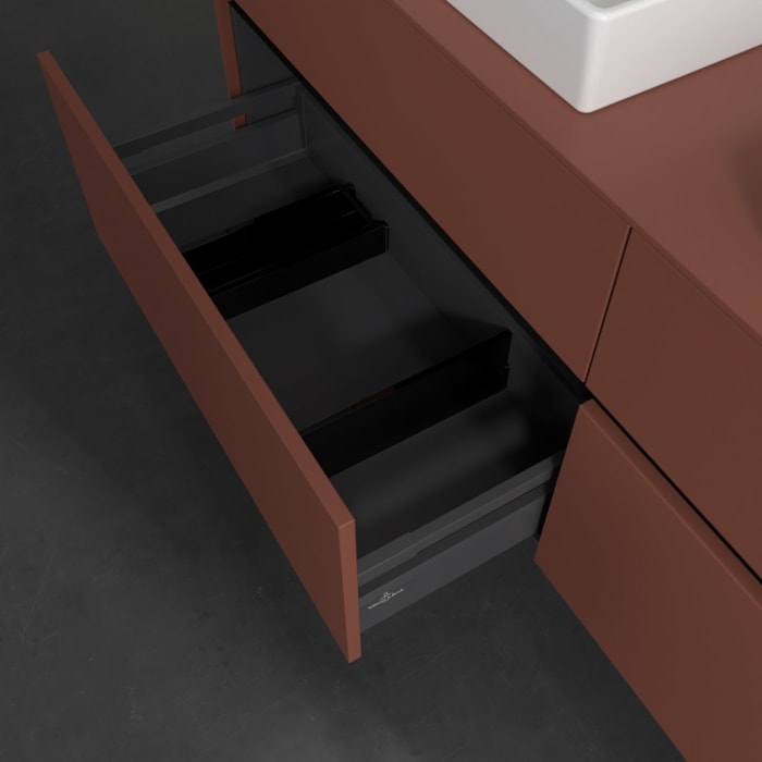 Villeroy & Boch Collaro Waschtischunterschrank 160 x 54,8 cm , mit LED-Beleuchtung, mit 4 Auszügen