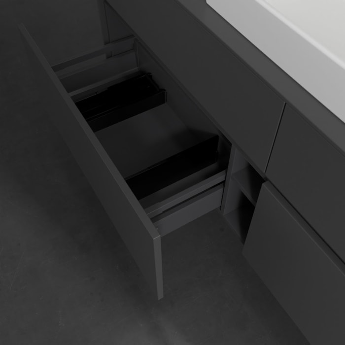 Villeroy & Boch Collaro Waschtischunterschrank 160 x 54,8 cm , mit LED-Beleuchtung, mit 4 Auszügen