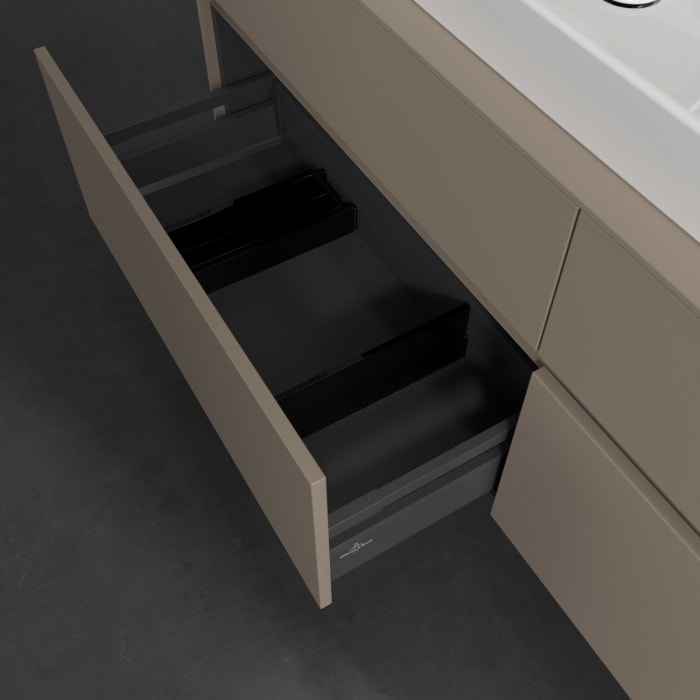 Villeroy & Boch Collaro Waschtischunterschrank 160 x 54,8 cm , mit LED-Beleuchtung, mit 4 Auszügen