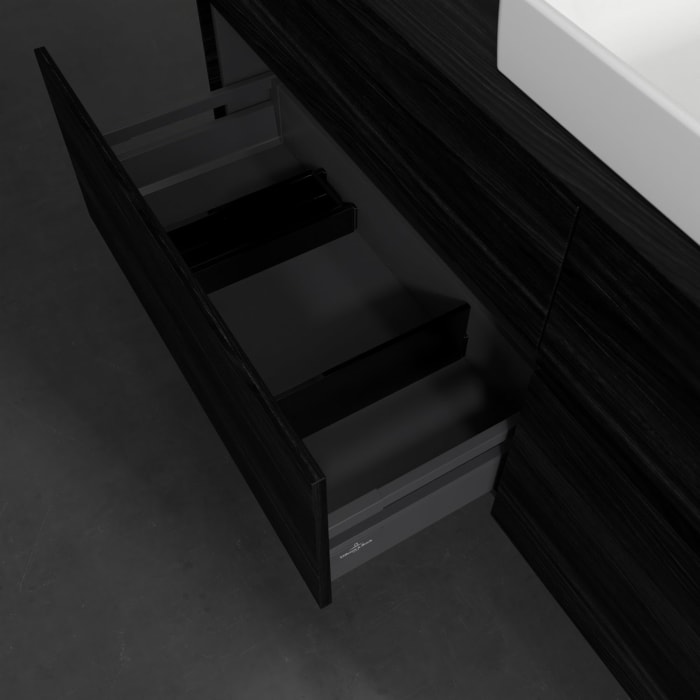 Villeroy & Boch Collaro Waschtischunterschrank 160 x 54,8 cm , mit LED-Beleuchtung, mit 4 Auszügen