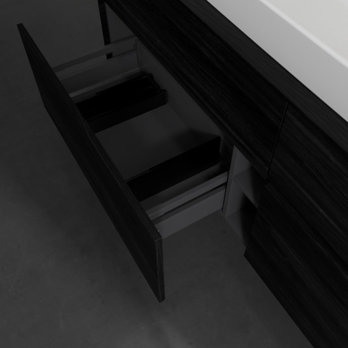 Villeroy & Boch Collaro Waschtischunterschrank 160 x 54,8 cm , mit LED-Beleuchtung, mit 4 Auszügen