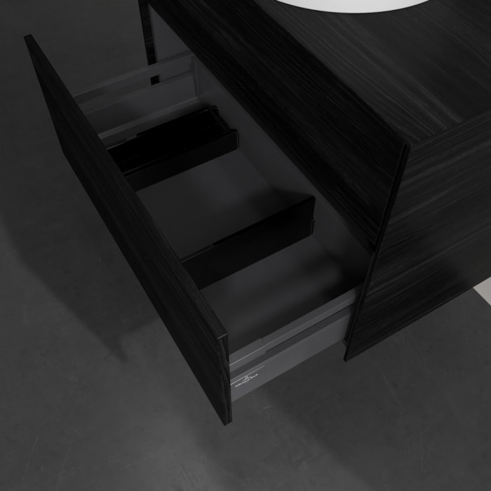 Villeroy & Boch Collaro Waschtischunterschrank 80 x 54,8 cm , mit LED-Beleuchtung, mit 2 Auszügen