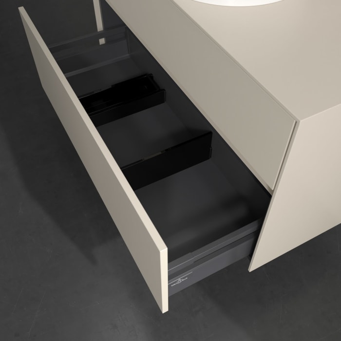 Villeroy & Boch Collaro Waschtischunterschrank 100 x 54,8 cm , mit LED-Beleuchtung, mit 2 Auszügen