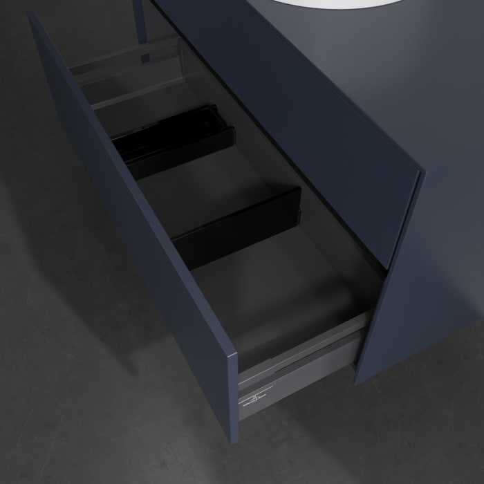 Villeroy & Boch Collaro Waschtischunterschrank 100 x 54,8 cm , mit LED-Beleuchtung, mit 2 Auszügen