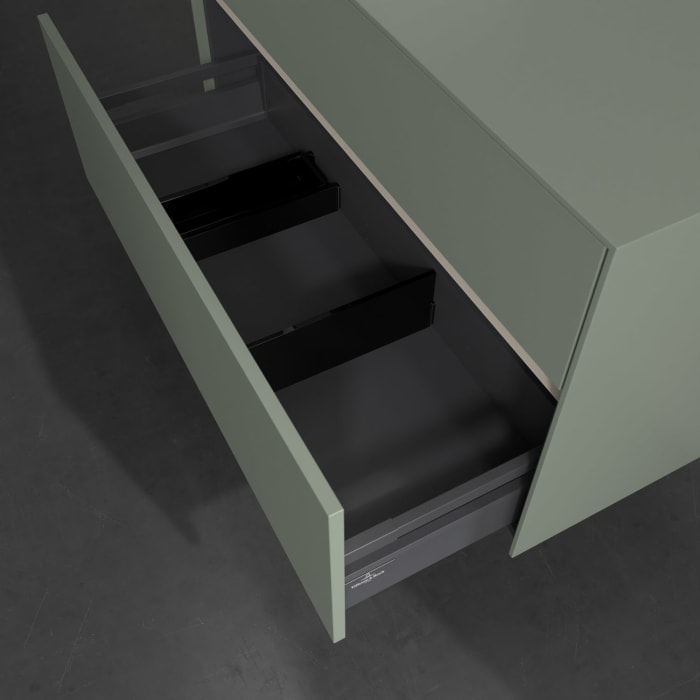 Villeroy & Boch Collaro Waschtischunterschrank 100 x 54,8 cm , mit LED-Beleuchtung, mit 2 Auszügen