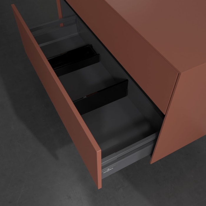 Villeroy & Boch Collaro Waschtischunterschrank 100 x 54,8 cm , mit LED-Beleuchtung, mit 2 Auszügen