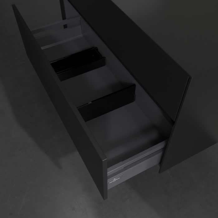 Villeroy & Boch Collaro Waschtischunterschrank 100 x 54,8 cm , mit LED-Beleuchtung, mit 2 Auszügen