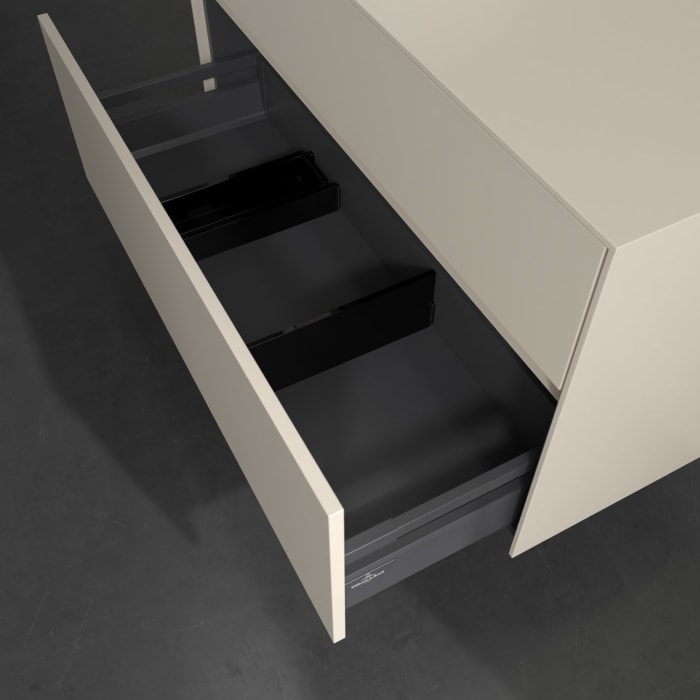 Villeroy & Boch Collaro Waschtischunterschrank 100 x 54,8 cm , mit LED-Beleuchtung, mit 2 Auszügen