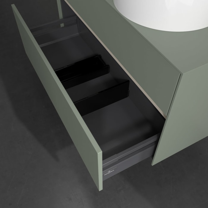 Villeroy & Boch Collaro Waschtischunterschrank 100 x 54,8 cm , mit LED-Beleuchtung, mit 2 Auszügen