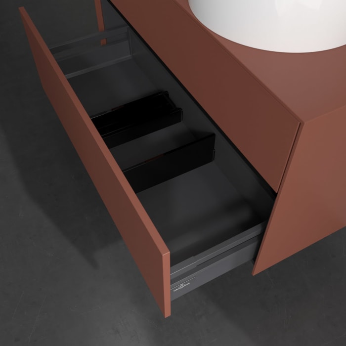 Villeroy & Boch Collaro Waschtischunterschrank 100 x 54,8 cm , mit LED-Beleuchtung, mit 2 Auszügen