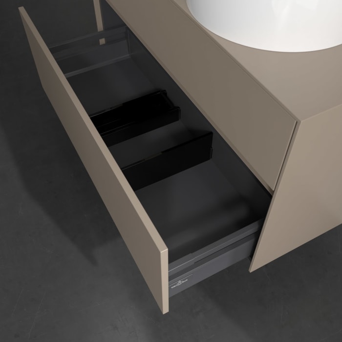 Villeroy & Boch Collaro Waschtischunterschrank 100 x 54,8 cm , mit LED-Beleuchtung, mit 2 Auszügen