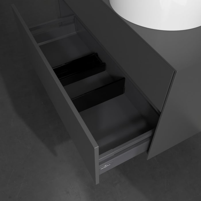 Villeroy & Boch Collaro Waschtischunterschrank 100 x 54,8 cm , mit LED-Beleuchtung, mit 2 Auszügen