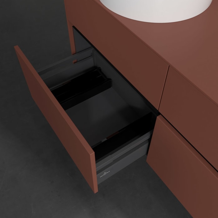 Villeroy & Boch Collaro Waschtischunterschrank 120 x 54,8 cm , mit LED-Beleuchtung, mit 4 Auszügen