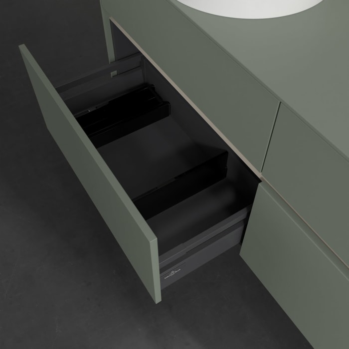 Villeroy & Boch Collaro Waschtischunterschrank 140 x 54,8 cm , mit LED-Beleuchtung, mit 4 Auszügen