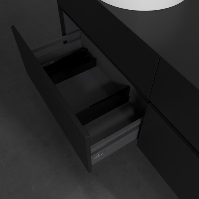 Villeroy & Boch Collaro Waschtischunterschrank 140 x 54,8 cm , mit LED-Beleuchtung, mit 4 Auszügen