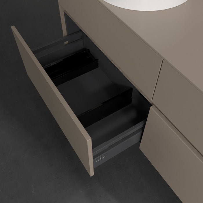 Villeroy & Boch Collaro Waschtischunterschrank 140 x 54,8 cm , mit LED-Beleuchtung, mit 4 Auszügen