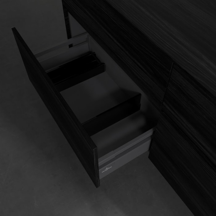 Villeroy & Boch Collaro Waschtischunterschrank 140 x 54,8 cm , mit LED-Beleuchtung, mit 4 Auszügen