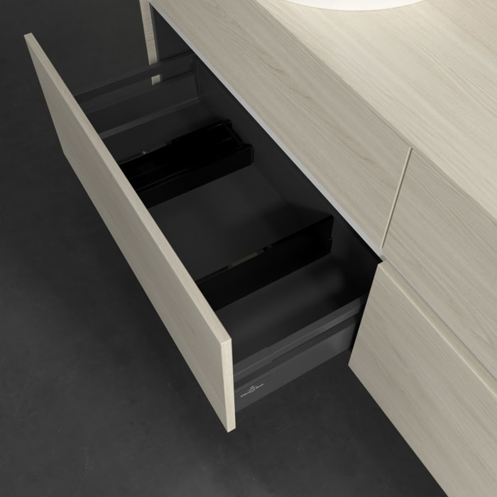 Villeroy & Boch Collaro Waschtischunterschrank 160 x 54,8 cm , mit LED-Beleuchtung, mit 4 Auszügen