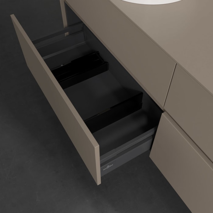 Villeroy & Boch Collaro Waschtischunterschrank 160 x 54,8 cm , mit LED-Beleuchtung, mit 4 Auszügen