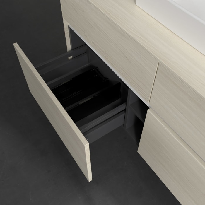 Villeroy & Boch Collaro Waschtischunterschrank 120 x 54,8 cm , mit LED-Beleuchtung, mit 4 Auszügen