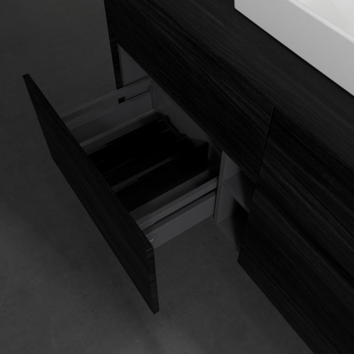 Villeroy & Boch Collaro Waschtischunterschrank 120 x 54,8 cm , mit LED-Beleuchtung, mit 4 Auszügen