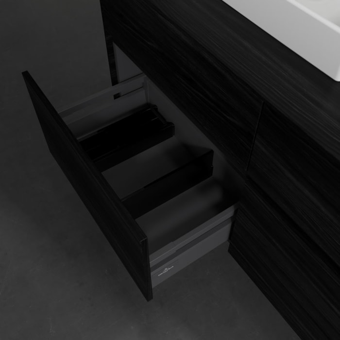 Villeroy & Boch Collaro Waschtischunterschrank 120 x 54,8 cm , mit LED-Beleuchtung, mit 4 Auszügen