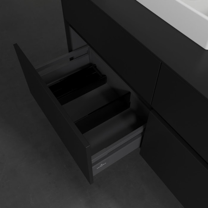 Villeroy & Boch Collaro Waschtischunterschrank 120 x 54,8 cm , mit LED-Beleuchtung, mit 4 Auszügen