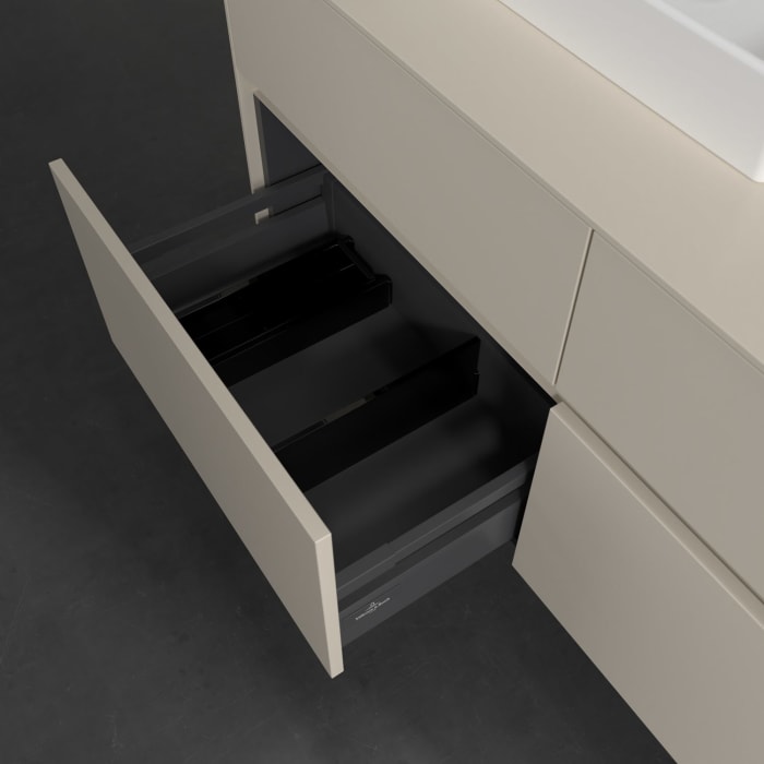 Villeroy & Boch Collaro Waschtischunterschrank 120 x 54,8 cm , mit LED-Beleuchtung, mit 4 Auszügen