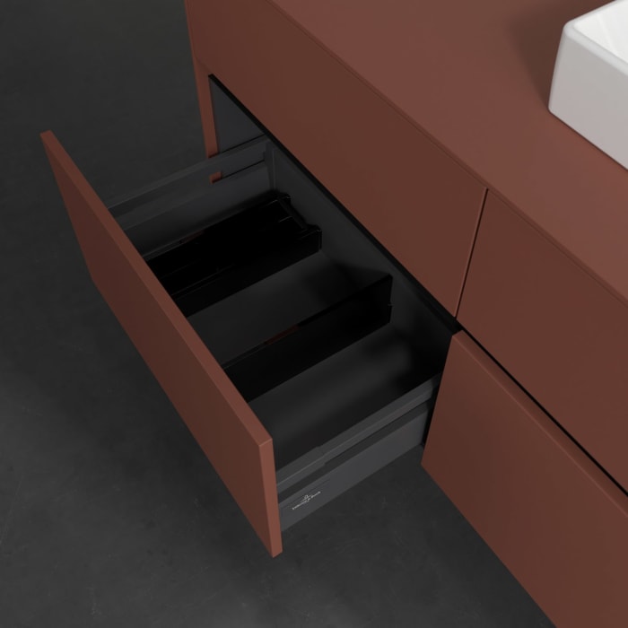 Villeroy & Boch Collaro Waschtischunterschrank 120 x 54,8 cm , mit LED-Beleuchtung, mit 4 Auszügen