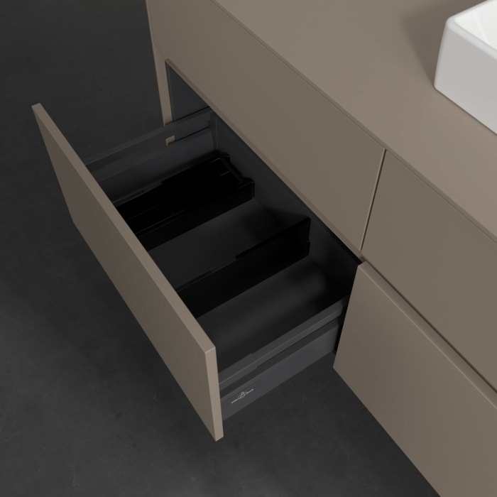 Villeroy & Boch Collaro Waschtischunterschrank 120 x 54,8 cm , mit LED-Beleuchtung, mit 4 Auszügen