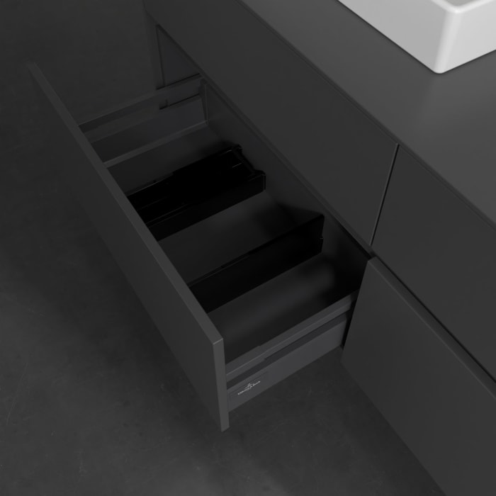 Villeroy & Boch Collaro Waschtischunterschrank 140 x 54,8 cm , mit LED-Beleuchtung, mit 4 Auszügen