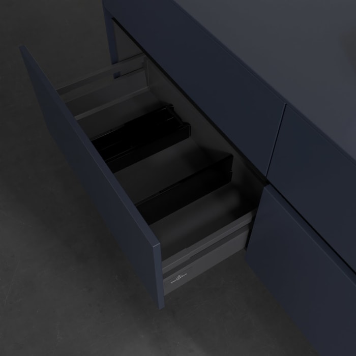 Villeroy & Boch Collaro Waschtischunterschrank 140 x 54,8 cm , mit LED-Beleuchtung, mit 4 Auszügen