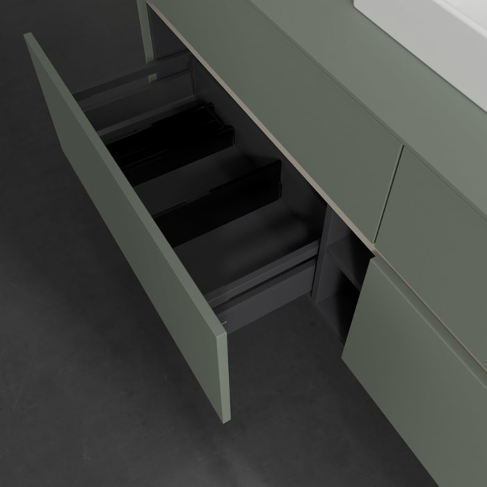 Villeroy & Boch Collaro Waschtischunterschrank 160 x 54,8 cm , mit LED-Beleuchtung, mit 4 Auszügen