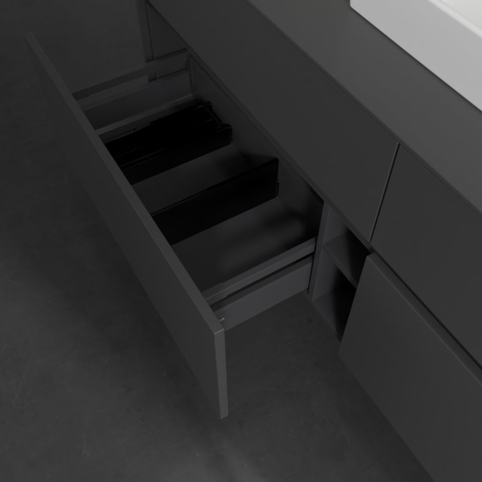 Villeroy & Boch Collaro Waschtischunterschrank 160 x 54,8 cm , mit LED-Beleuchtung, mit 4 Auszügen