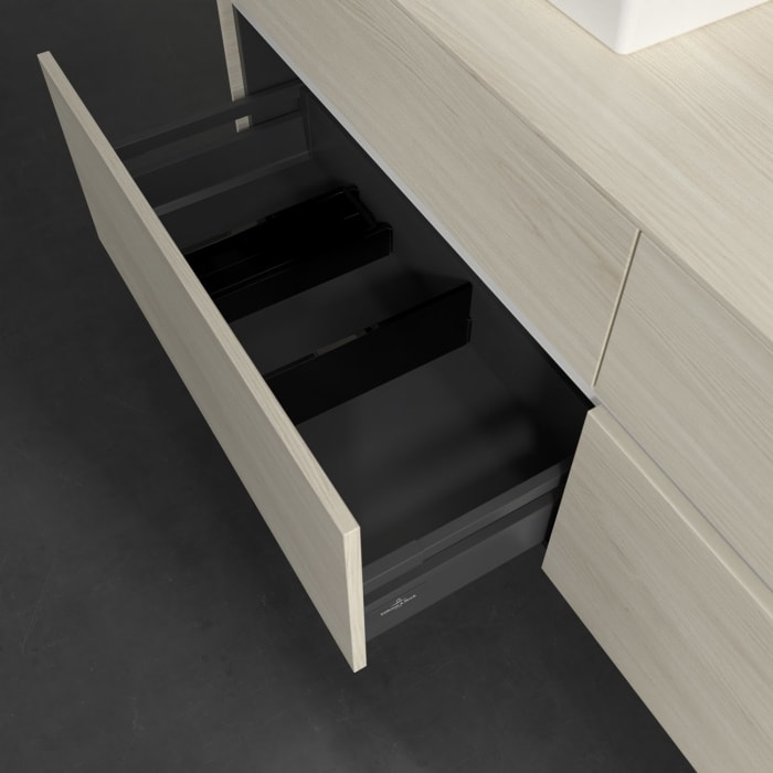 Villeroy & Boch Collaro Waschtischunterschrank 160 x 54,8 cm , mit LED-Beleuchtung, mit 4 Auszügen