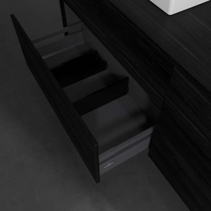 Villeroy & Boch Collaro Waschtischunterschrank 160 x 54,8 cm , mit LED-Beleuchtung, mit 4 Auszügen