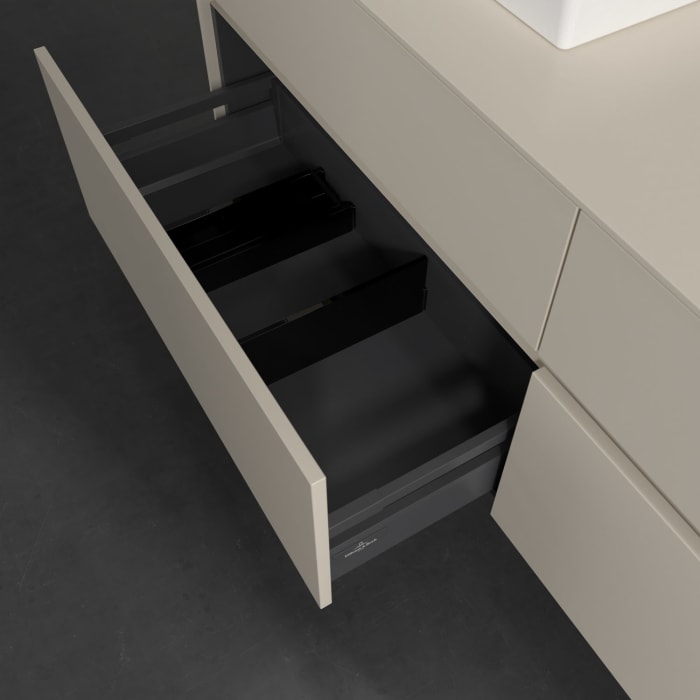 Villeroy & Boch Collaro Waschtischunterschrank 160 x 54,8 cm , mit LED-Beleuchtung, mit 4 Auszügen