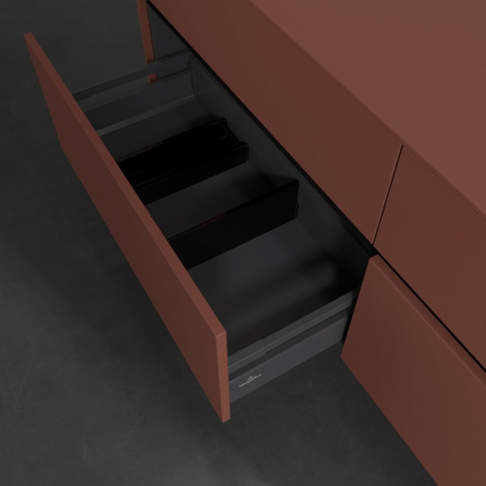 Villeroy & Boch Collaro Waschtischunterschrank 160 x 54,8 cm , mit LED-Beleuchtung, mit 4 Auszügen