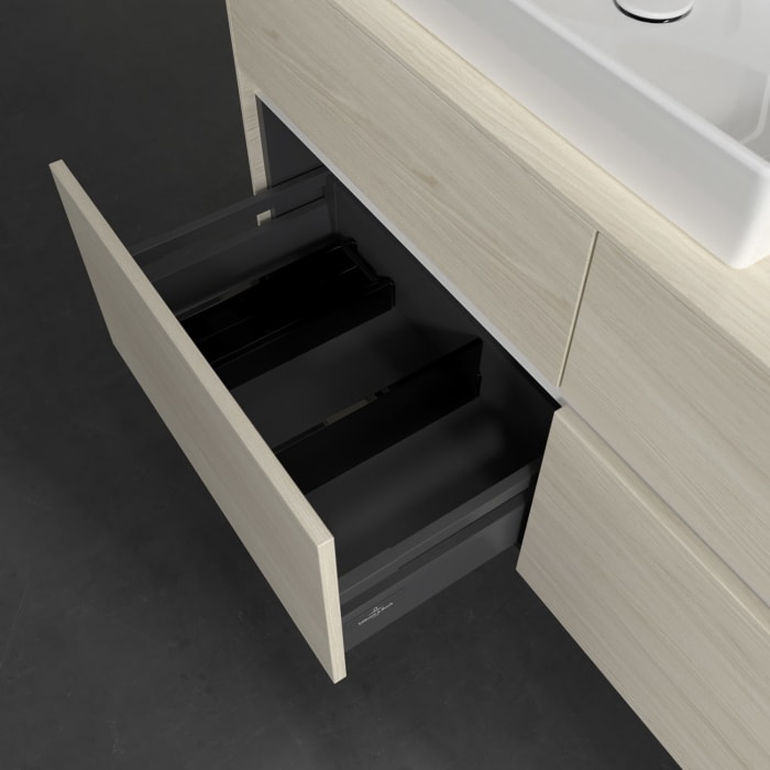 Villeroy & Boch Collaro Waschtischunterschrank 120 x 54,8 cm , mit LED-Beleuchtung, mit 4 Auszügen