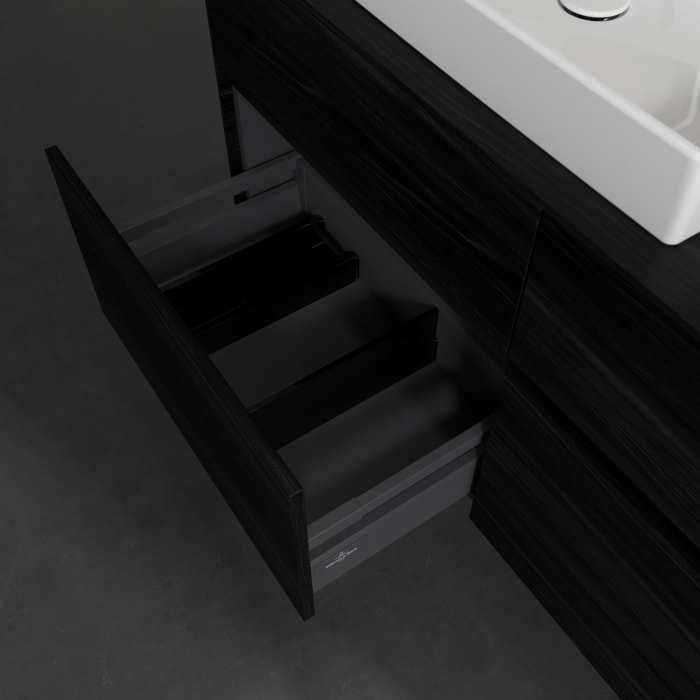 Villeroy & Boch Collaro Waschtischunterschrank 120 x 54,8 cm , mit LED-Beleuchtung, mit 4 Auszügen